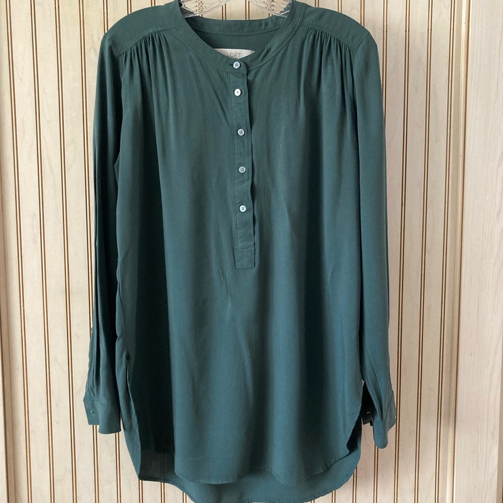 LOFT Button-Down Blouse - Picture 2 of 7